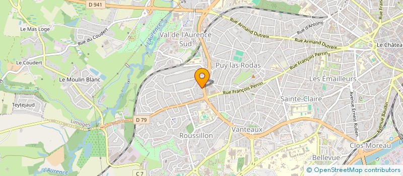 localisation de l'entreprise HAUTS PARLEURS à LIMOGES