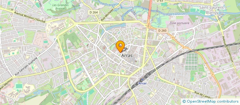localisation de l'entreprise HAUTS TOITS à ARRAS