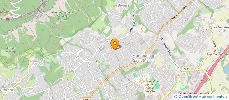 localisation de l'entreprise HAUVIETTE  MONTBONNOT-SAINT-MARTIN