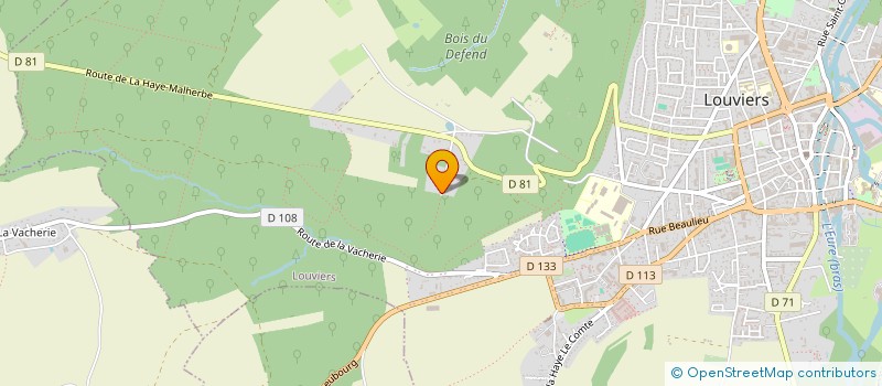 localisation de l'entreprise HAVA à LOUVIERS