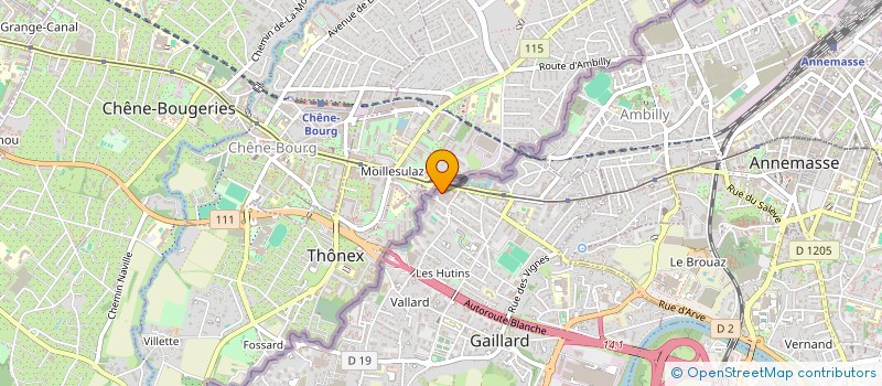 localisation de l'entreprise HAVANA COSMETICS & COIFFURE  GAILLARD