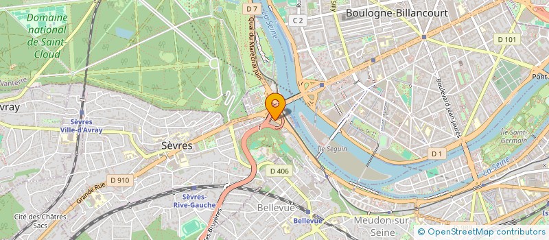 localisation de l'entreprise HAVAS VOYAGES à SEVRES