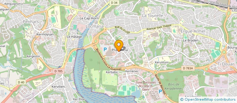 localisation de l'entreprise HAVEN BREAK à QUIMPER