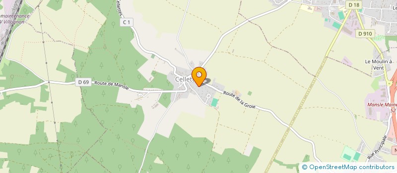 localisation de l'entreprise HAVIX à CELLETTES