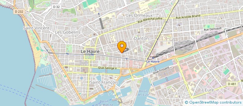 localisation de l'entreprise HAVRAISE DE LAVERIE AUTOMATIQUE à LE HAVRE