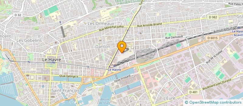 localisation de l'entreprise HAVRE ATHETIC CLUB SECTION HANDBALL à LE HAVRE