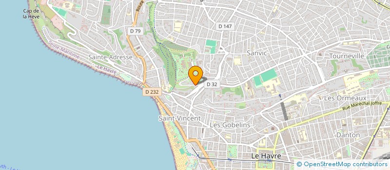 localisation de l'entreprise HAVRE BADMINGTON TENNIS CLUB  LE HAVRE