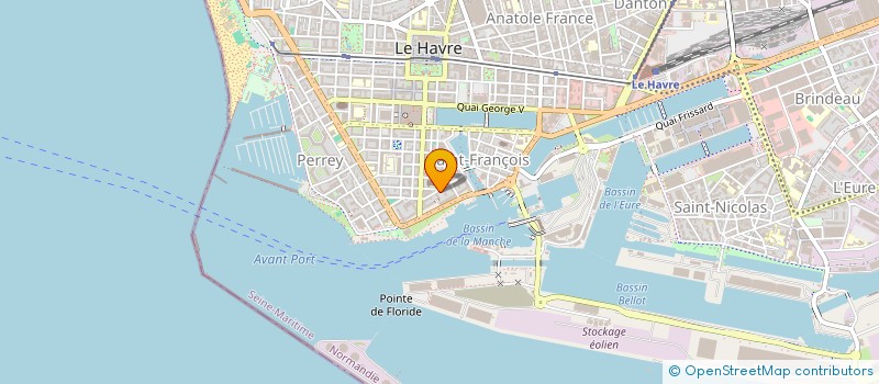 localisation de l'entreprise HAVRE DE PIERRES  LE HAVRE