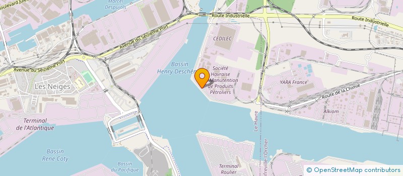 localisation de l'entreprise HAVRE TRANSPORT SERVICES à LE HAVRE