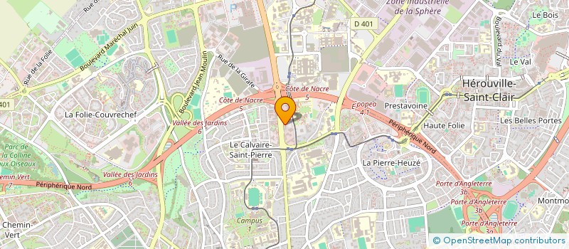 localisation de l'entreprise HAVRE VERLAINE IMMO à CAEN