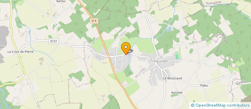 localisation de l'entreprise HAWAI  TREGUIDEL