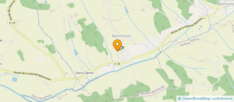 localisation de l'entreprise HAWAI 86  LA SALVETAT BELMONTET