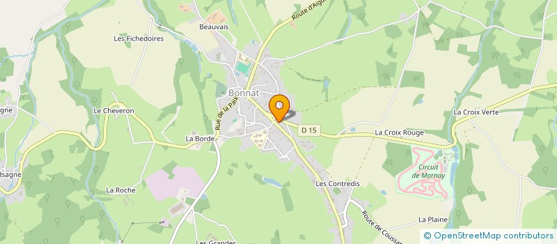 localisation de l'entreprise HAWAI GUERET à BONNAT