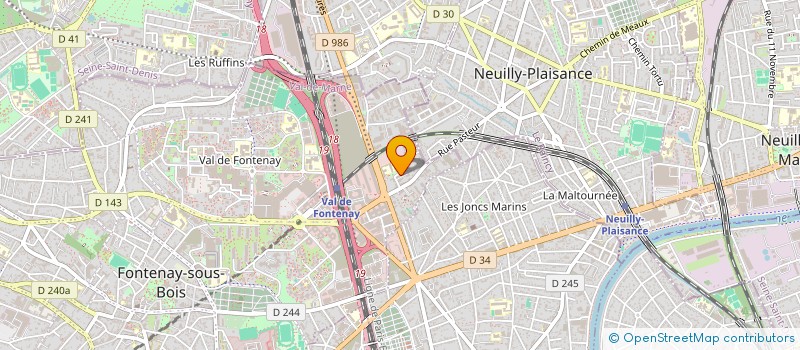 localisation de l'entreprise HAWAX à FONTENAY-SOUS-BOIS