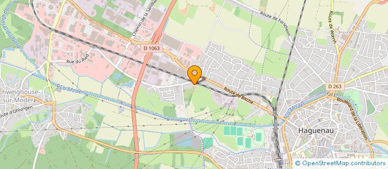 localisation de l'entreprise HAWENAUER COUNTRY CLUB  HAGUENAU