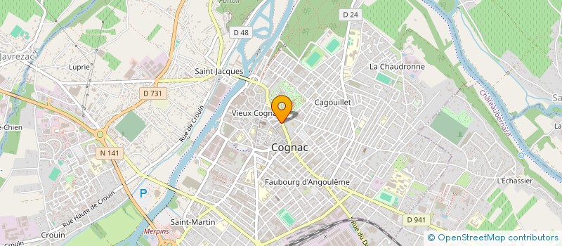 localisation de l'entreprise HAWHA à COGNAC