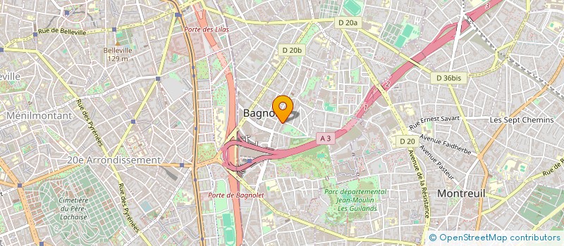 localisation de l'entreprise HAY HAY TRANSPORT à BAGNOLET