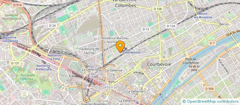 localisation de l'entreprise HAYASHI à COURBEVOIE