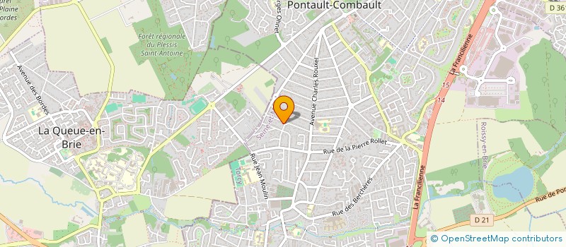 localisation de l'entreprise HAYAT-IMMO  PONTAULT-COMBAULT