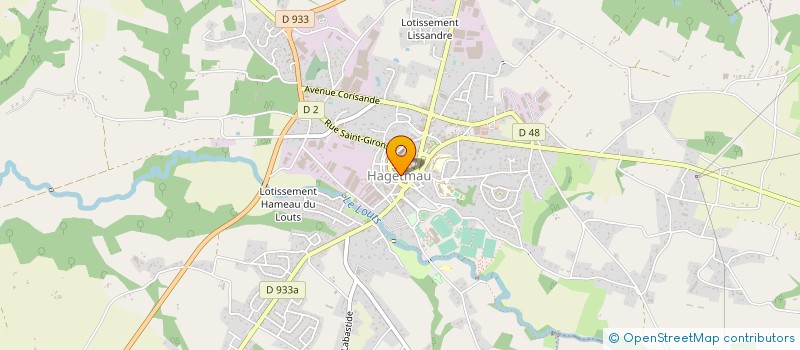 localisation de l'entreprise HAYET PELOTARI  HAGETMAU