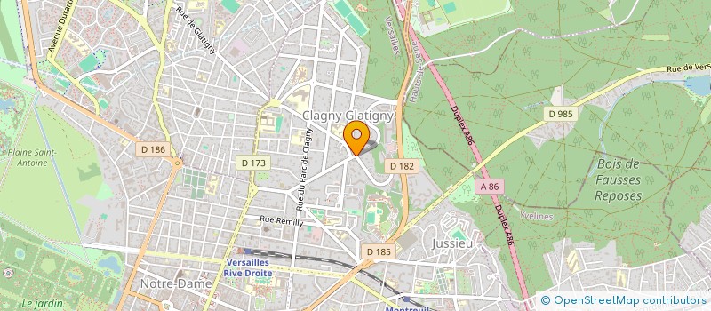 localisation de l'entreprise HAYM à VERSAILLES