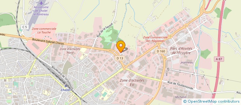 localisation de l'entreprise HAYONS ELEVATEURS SERVICES à CHOLET