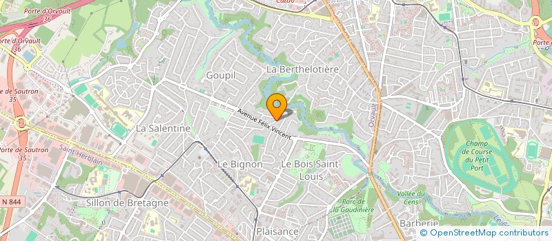 localisation de l'entreprise HAYOTEAM à ORVAULT