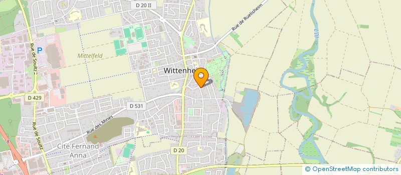 localisation de l'entreprise HAYRI PLATRERIE  WITTENHEIM