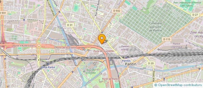 localisation de l'entreprise HAZ PEINTURE  PANTIN