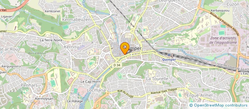 localisation de l'entreprise HAZAMINA à QUIMPER