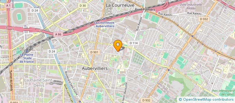 localisation de l'entreprise HAZAR FRITES à AUBERVILLIERS