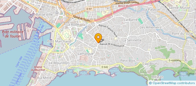 localisation de l'entreprise HAZART à TOULON