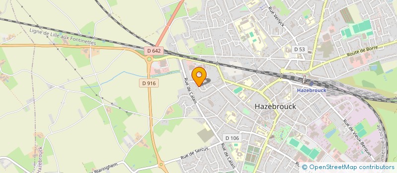 localisation de l'entreprise HAZBF  HAZEBROUCK