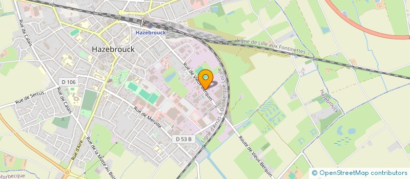 localisation de l'entreprise HAZCO à HAZEBROUCK