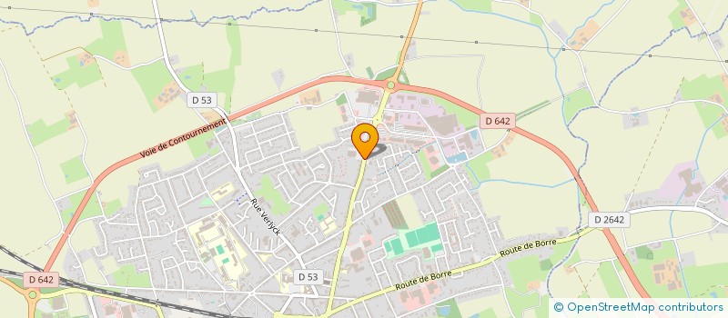 localisation de l'entreprise HAZEBROUCKDIS  HAZEBROUCK