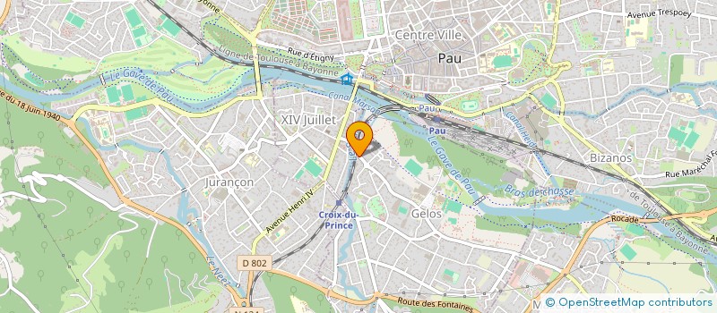 localisation de l'entreprise HAZLINK  GELOS