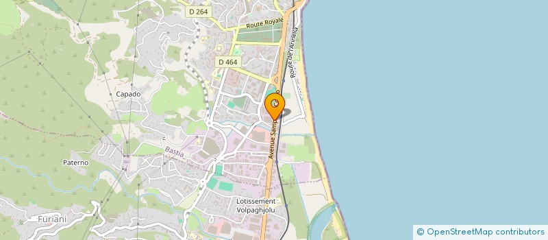 localisation de l'entreprise HB 2607 à BASTIA