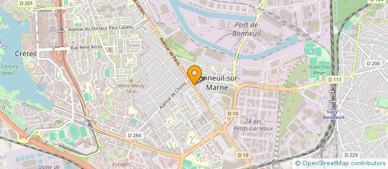 localisation de l'entreprise HB  BONNEUIL-SUR-MARNE