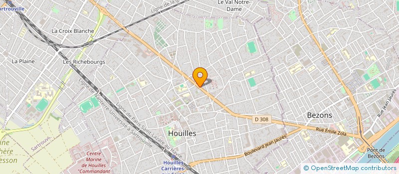 localisation de l'entreprise HB 66  HOUILLES