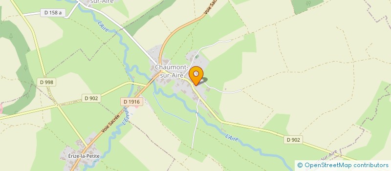 localisation de l'entreprise HB à CHAUMONT-SUR-AIRE