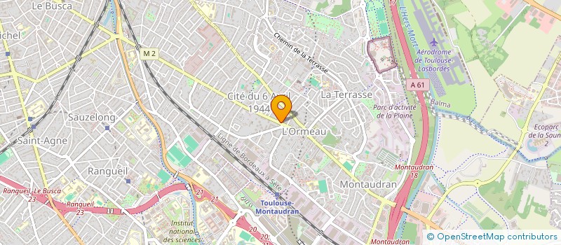 localisation de l'entreprise HB à TOULOUSE