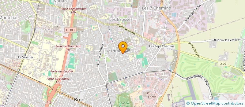 localisation de l'entreprise HB  BRON