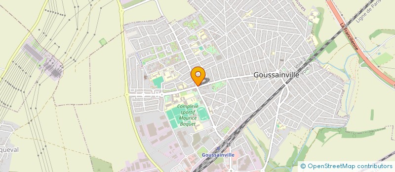 localisation de l'entreprise HB  GOUSSAINVILLE