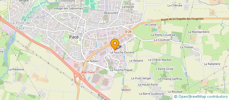localisation de l'entreprise HB A13 à PACE