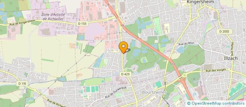 localisation de l'entreprise HB & ASSOCIES  KINGERSHEIM