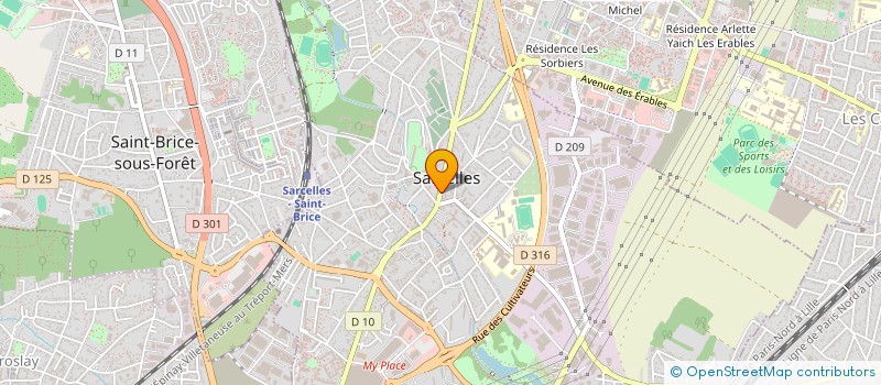 localisation de l'entreprise HB AUDITION à SARCELLES