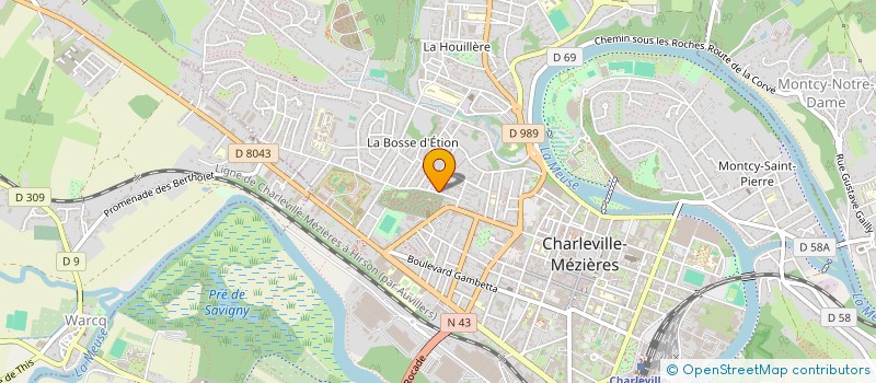 localisation de l'entreprise HB AUTO 08  CHARLEVILLE-MEZIERES