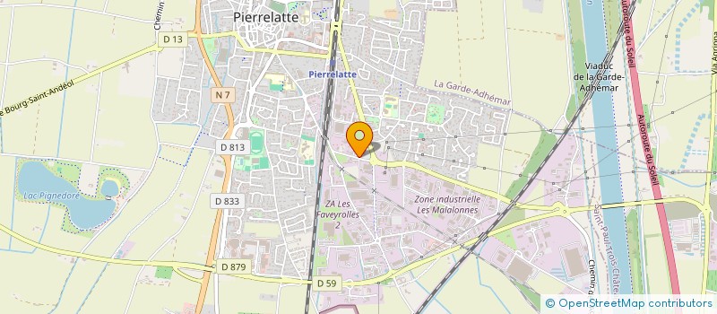 localisation de l'entreprise HB AUTO à PIERRELATTE