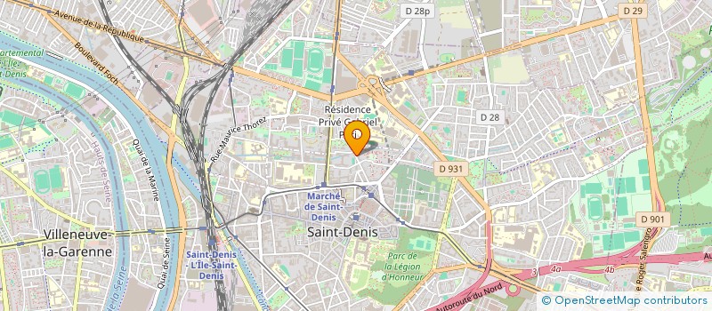 localisation de l'entreprise HB AUTO à SAINT-DENIS