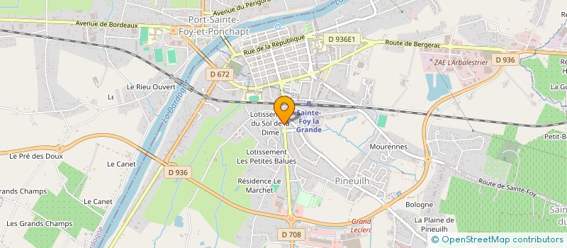 localisation de l'entreprise HB AUTOS  PINEUILH